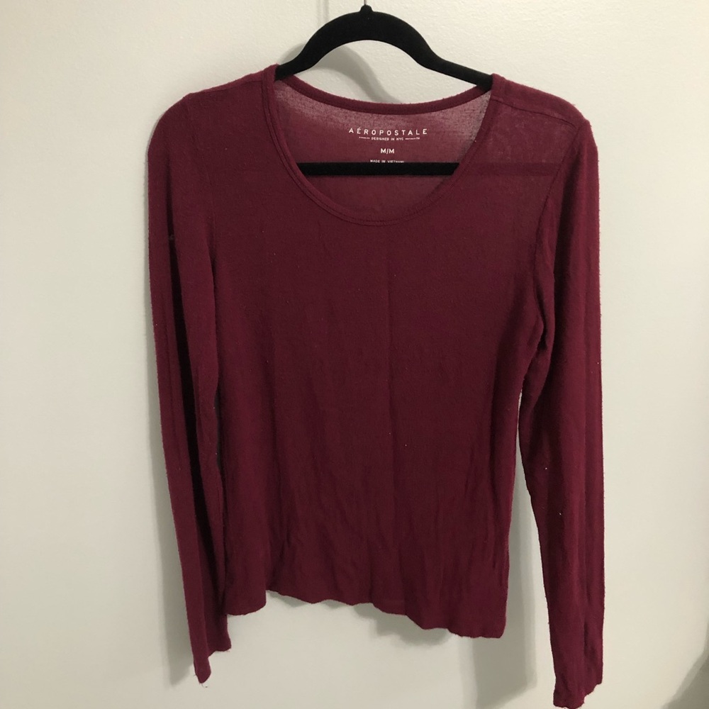 Aeropostale maroon long sleeve